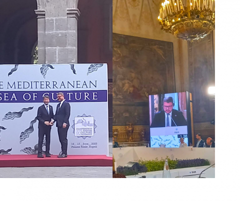 Pres. Migliore addresses the Naples Conference of the Ministers of Culture of the Euro-Mediterranean Region